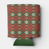 Gepersonaliseerde gevierde Kerstmis/winter Blikjeskoeler (Achterkant)