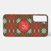 Gepersonaliseerde gevierde Kerstmis/winter Samsung Galaxy Hoesje (Achterkant horizontaal)