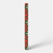 Gepersonaliseerde gevierde Kerstmis/winter Samsung Galaxy Hoesje (Linkerkant)