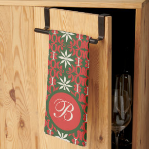 Gepersonaliseerde gevierde Kerstmis/winter Theedoek