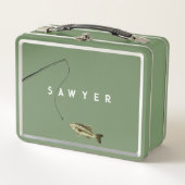 Gepersonaliseerde Gevist metalen lunchbox (Voorkant)