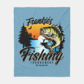 Gepersonaliseerde Geviste vissenforel Fleece Deken (Voorkant)