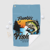 Gepersonaliseerde Geviste vissenforel Golfhanddoek (Insitu)