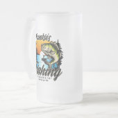 Gepersonaliseerde Geviste vissenforel Matglas Bierpul (Voorkant links)