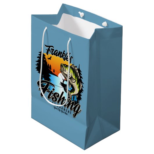 Gepersonaliseerde Geviste vissenforel Medium Cadeauzakje (Voorkant Gekanteld)