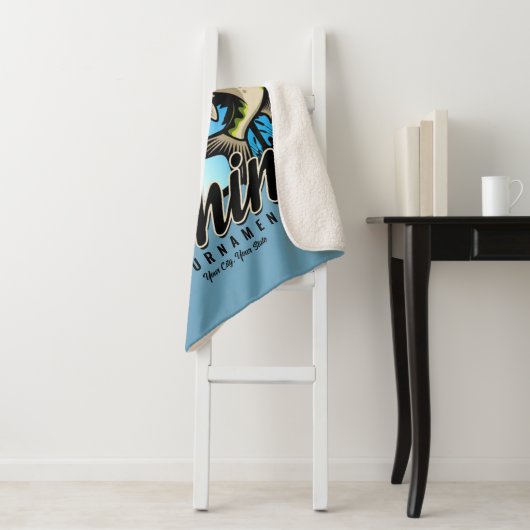 Gepersonaliseerde Geviste vissenforel Sherpa Deken (In situ)