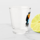 Gepersonaliseerde Geviste vissenforel Shot Glas (Links)