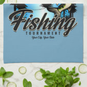 Gepersonaliseerde Geviste vissenforel Theedoek (Gevouwen)