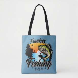 Gepersonaliseerde Geviste vissenforel Tote Bag