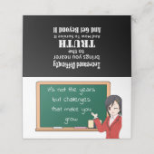 Gepersonaliseerde gevouwen Kaarten met wijsheidcit Plaatskaartje (Buitenkant ongevouwen)