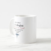 Gepersonaliseerde geweldige androloog citaat koffiemok (Voorkant links)