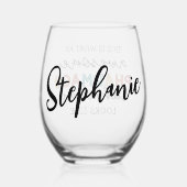 Gepersonaliseerde Geweldige apotheek Technicus Wijnglas Zonder Voet (Achterkant)