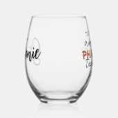 Gepersonaliseerde Geweldige apotheek Technicus Wijnglas Zonder Voet (Rechts)