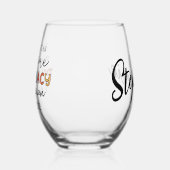 Gepersonaliseerde Geweldige apotheek Technicus Wijnglas Zonder Voet (Links)