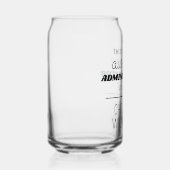 Gepersonaliseerde Geweldige beheerder Grappig Blikvorm Glas (Rechts)