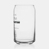 Gepersonaliseerde Geweldige beheerder Grappig Blikvorm Glas (Links)