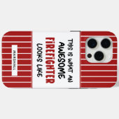 Gepersonaliseerde Geweldige brandweerman Grappige  Case-Mate iPhone Case (Achterkant (horizontaal))