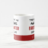Gepersonaliseerde Geweldige brandweerman Grappige Koffiemok (Center)