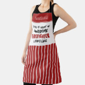 Gepersonaliseerde Geweldige brandweerman Grappige  Schort (Insitu)