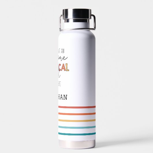 Gepersonaliseerde Geweldige chirurgische technoloo Waterfles (Achterkant)