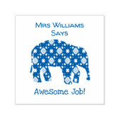Gepersonaliseerde Geweldige Job Teacher Stamp Elep Zelfinktende Stempel (Design)