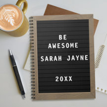 Gepersonaliseerde Geweldige Letterboard Style Noti