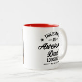 Gepersonaliseerde Geweldige vader Mok (Voorkant rechts)