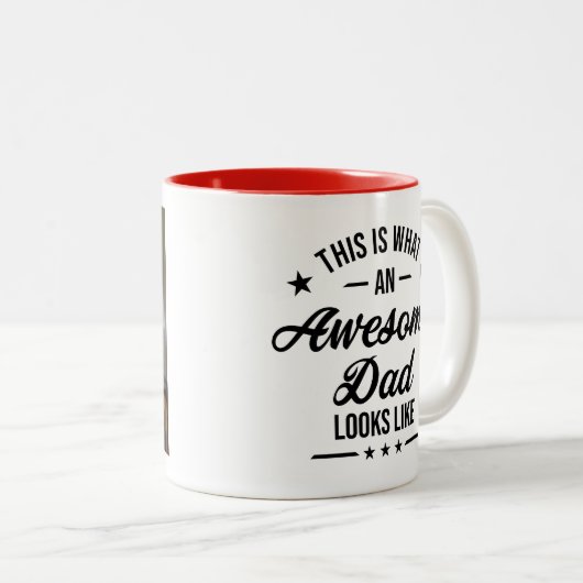 Gepersonaliseerde Geweldige vader Mok (Voorkant rechts)