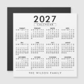 Gepersonaliseerde gezamelijke muurkalender 2027 (Voorkant / Achterkant)