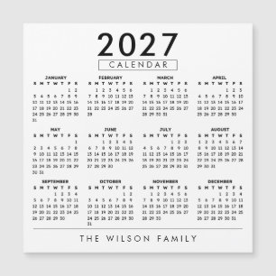 Gepersonaliseerde gezamelijke muurkalender 2027