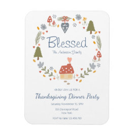 Gepersonaliseerde Gezegende Dankbare Dinner Party Magneet