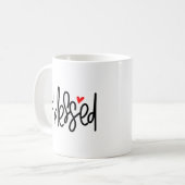 Gepersonaliseerde gezegende gift koffiemok (Voorkant links)