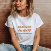 Gepersonaliseerde gezegende tante t-shirt