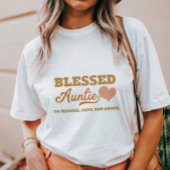 Gepersonaliseerde gezegende tante t-shirt