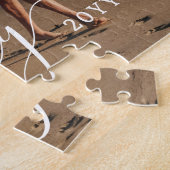 Gepersonaliseerde gezelfgemaakte legpuzzel met fot (Zijkant)