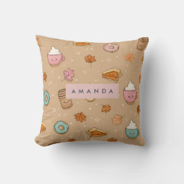 Gepersonaliseerde Gezellige Herfst Herfst Pompoen  Kussen