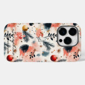 Gepersonaliseerde Gezellige Vakantie Pine en Ornam Case-Mate iPhone Case (Achterkant (horizontaal))