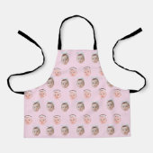 Gepersonaliseerde Gezicht 2 Foto's, Aangepast Gezi Schort (Voorkant)