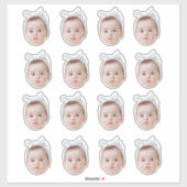 Gepersonaliseerde gezicht confetti foto confetti v sticker (Vel)