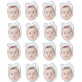 Gepersonaliseerde gezicht confetti foto confetti v sticker (Voorkant)