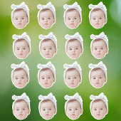 Gepersonaliseerde gezicht confetti foto confetti v sticker