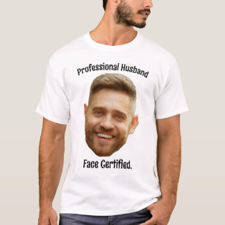 Gepersonaliseerde Gezicht Custom Foto Grappig Kopp T-shirt