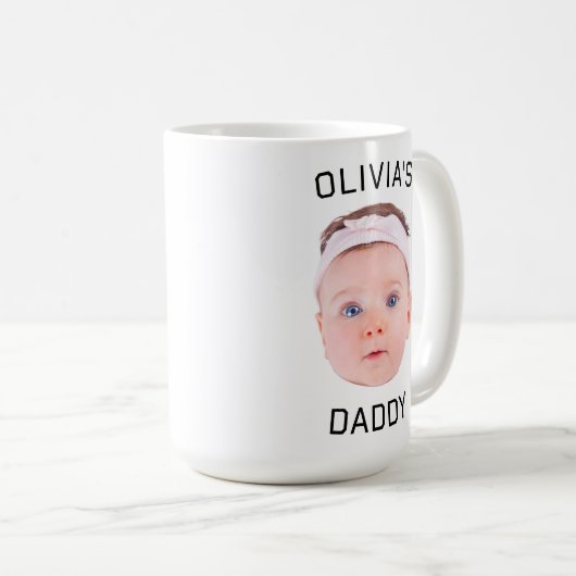 Gepersonaliseerde Gezicht Mok, Aangepaste Baby Mok (Voorkant rechts)