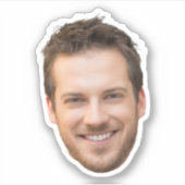 Gepersonaliseerde Gezicht Stickers, Aangepast Gezi Sticker (Voorkant)