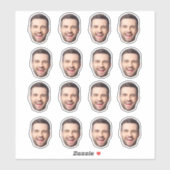 Gepersonaliseerde Gezicht Stickers Custom Photo Fa (Vel)