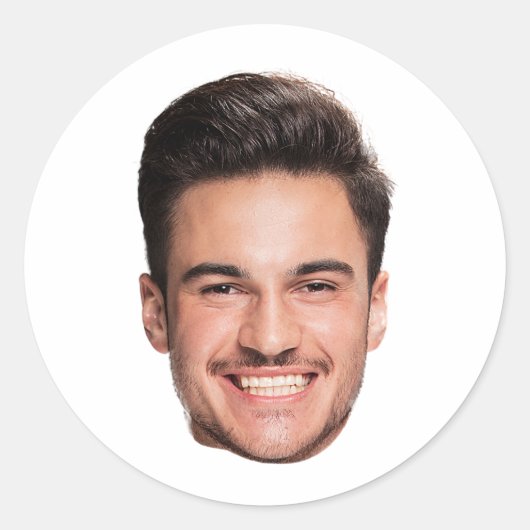 Gepersonaliseerde Gezicht Stickers Foto Aangepaste (Voorkant)