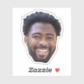 Gepersonaliseerde gezicht Stickers, foto verjaarda Sticker (Vel)