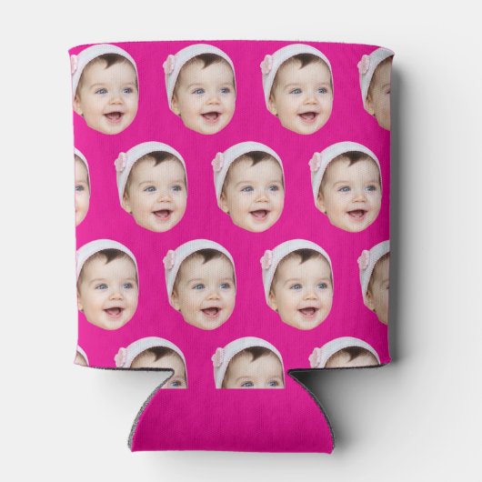 Gepersonaliseerde Gezicht Verjaardag Favorieten Ba Blikjeskoeler (Achterkant)