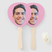 Gepersonaliseerde Gezicht Verjaardag Favorieten Ba Handwaaier (Voorkant en achterkant)