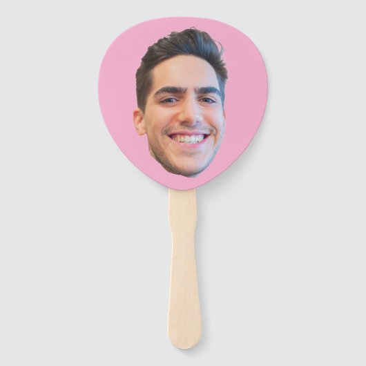 Gepersonaliseerde Gezicht Verjaardag Favorieten Ba Handwaaier (Voorkant)